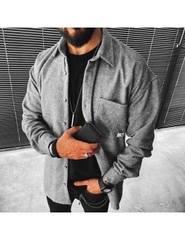 Comfortable casual solid color jacket  HF1617-03-01