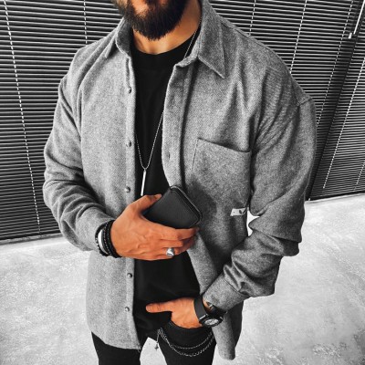 Comfortable casual solid color jacket HF1617-03-01 Comfortable casual solid color jacket HF1617-03-01