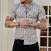 Men's slim fit short sleeve printed shirt HE1511-04-01 Men's slim fit short sleeve printed shirt HE1511-04-01