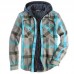 plaid hooded shirt jacket HF0613-05-01 plaid hooded shirt jacket HF0613-05-01