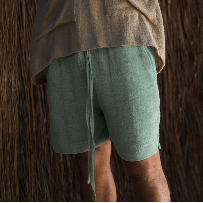 Casual cropped pants, breathable and loose fitting straight leg shorts HF2904-01-01 Casual cropped pants, breathable and loose fitting straight leg shorts HF2904-01-01