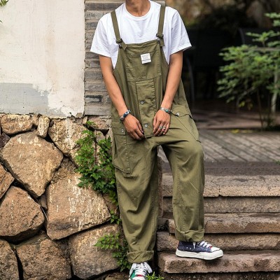 Men's suspender loose casual pants HF0118-04-04 Men's suspender loose casual pants HF0118-04-04