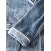 Mens Flannel Lapel Double Pocket Warm Belted Robes With Contrast Binding Mens Flannel Lapel Double Pocket Warm Belted Robes With Contrast Binding