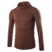 Mens Casual Turtleneck Knitted Sweater Solid Color Slim Fit Pullover Sweater Mens Casual Turtleneck Knitted Sweater Solid Color Slim Fit Pullover Sweater