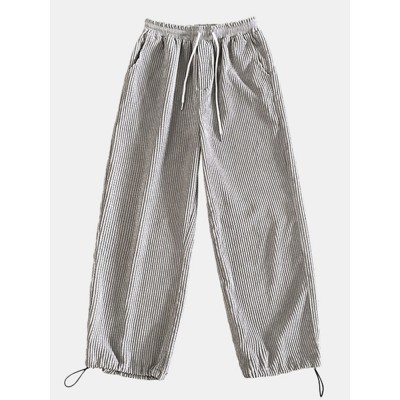 Mens Solid Corduroy Cotton Cargo Style Drawstring Cuff Pants With Pocket Mens Solid Corduroy Cotton Cargo Style Drawstring Cuff Pants With Pocket