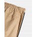 Mens Solid Color Side Patchwork Casual Pants With Pocket Mens Solid Color Side Patchwork Casual Pants With Pocket