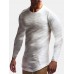 Mens Jacquard Slim Fit Solid Color Cotton Round Neck Casual Long Sleeve T Shirt Mens Jacquard Slim Fit Solid Color Cotton Round Neck Casual Long Sleeve T Shirt