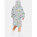 Mens Cartoon Animal Print Reversible Oversized Blanket Hoodie Home Sleepwear Robes With Pocket Mens Cartoon Animal Print Reversible Oversized Blanket Hoodie Home Sleepwear Robes With Pocket