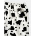 Mens Cows Pattern Thick Elastic Waist Plush Loose Pants Home Sleep Pants Mens Cows Pattern Thick Elastic Waist Plush Loose Pants Home Sleep Pants