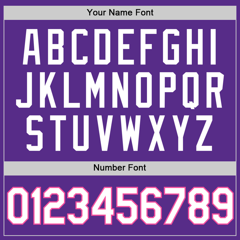 Custom Purple White-Pink Authentic Throwback Basketball Jersey