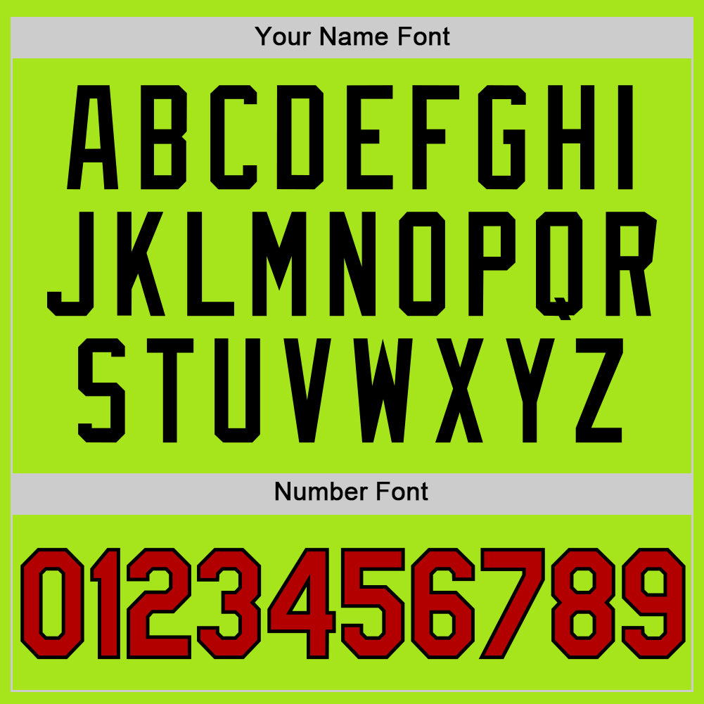 Custom Neon Green Red-Black Authentic Throwback Basketball Jersey