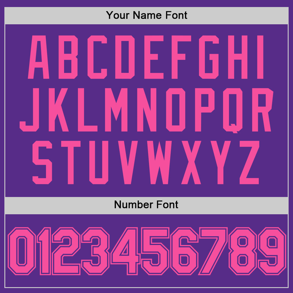 Custom Purple Pink Authentic Throwback Basketball Jersey