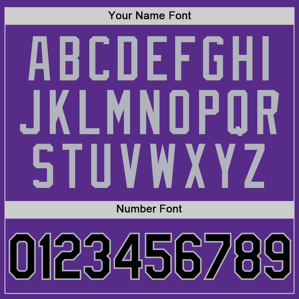 Custom Purple Black-Gray Authentic Throwback Basketball Jersey